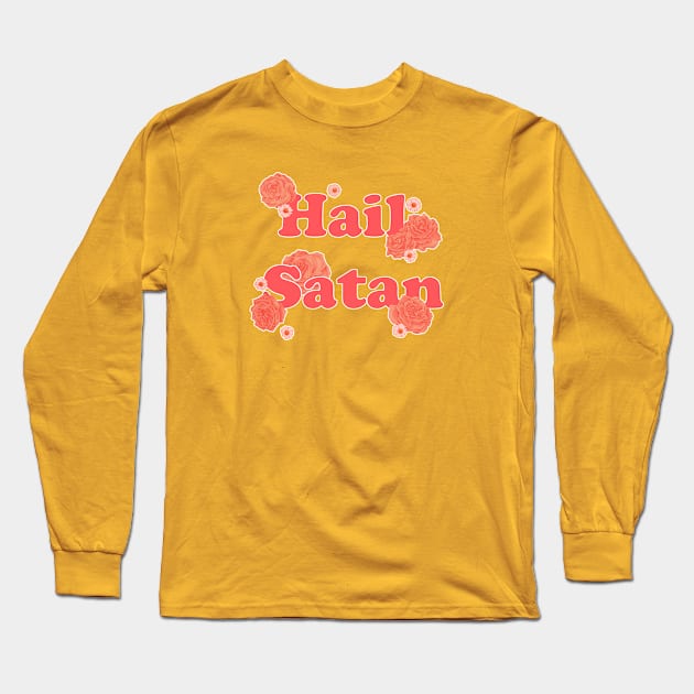 hail satan Long Sleeve T-Shirt by poupinette